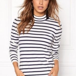 Vero Moda Glory Stripe Turtleneck Snow White