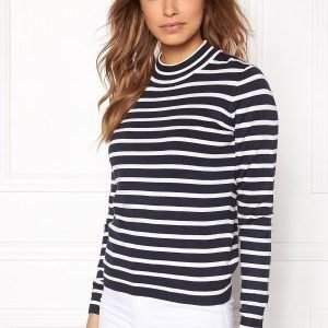 Vero Moda Glory Stripe Turtleneck Total Eclipse