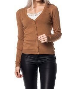 Vero Moda Glory Vipe V-Neck Cardigan Colour Tobacco Brown