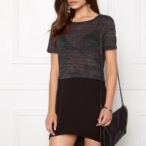 Vero Moda Juca ss Topp Dark Grey Melange