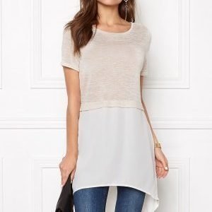 Vero Moda Juca ss Topp Oatmeal