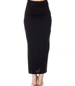 Vero Moda Nanna Long Slit Skirt Black