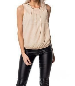 Vero Moda Simple Glitter Top Ivory Cream