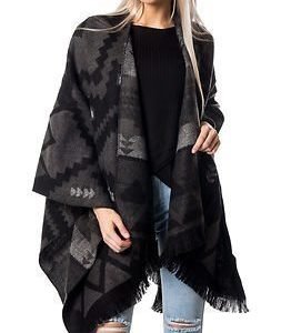 Vero Moda Villa Poncho Black