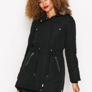 Vero Moda Vmagnes 3 / 4 Parka Parkatakki Musta