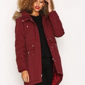 Vero Moda Vmagnes 3 / 4 Parka Parkatakki Tummanvioletti