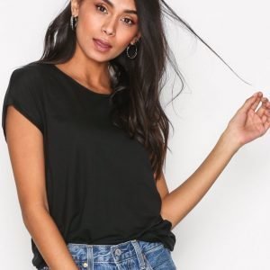 Vero Moda Vmava Plain Ss Top Ga Noos T-Paita Musta