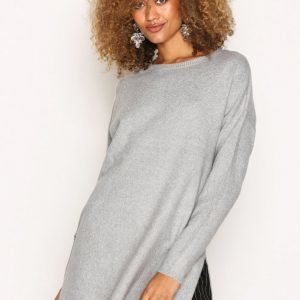 Vero Moda Vmbrilliant Ls O-Neck Long Blouse N Neulepusero Vaaleanharmaa