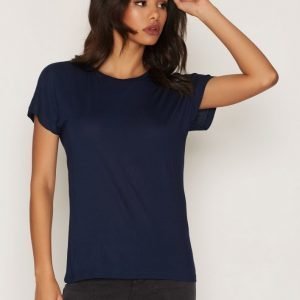 Vero Moda Vmcharly O-Neck Ss Top Noos T-Paita Tummansininen