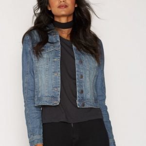 Vero Moda Vmdanger Ls Denim Jacket Md Bl Noos Farkkutakki Sininen