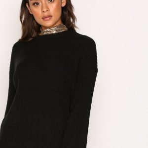 Vero Moda Vmella Wide Sleeve Rib Blouse Vip Neulepusero Musta