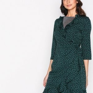Vero Moda Vmhenna Dot 3 / 4 Wrap Abk Dress Exp Loose Fit Mekko Tummanturkoosi