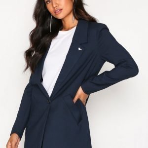 Vero Moda Vmnikka Well 3 / 4 Jacket Boos Pitkä Takki Tummansininen