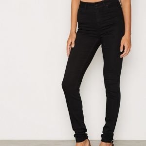 Vero Moda Vmnine Hw Ss Smooth Jeans Black Noo Housut Musta