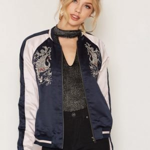 Vero Moda Vmphoenix L / S Bomber Dnm Takki Tummansininen