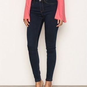 Vero Moda Vmseven Nw Ss Jeans Dk Bl Vi604 Noo Farkut Tummansininen