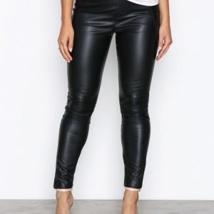 Vero Moda Vmsevena Nw Legg Pu Stretch Black N Nahkahousut Musta