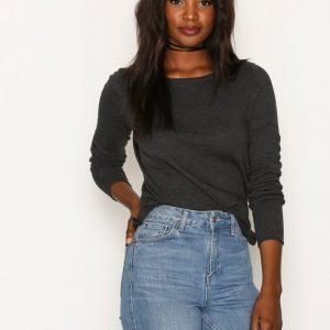 Vero Moda Vmsofia Ls Boatneck Blouse Noos Neulepusero Tummanharmaa