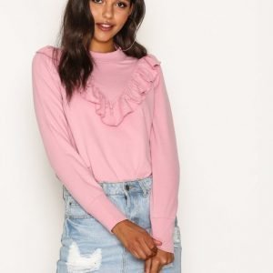 Vero Moda Vmsweet Frill L / S Swt Jrs Ga D2-5 Svetari Vaaleanpunainen