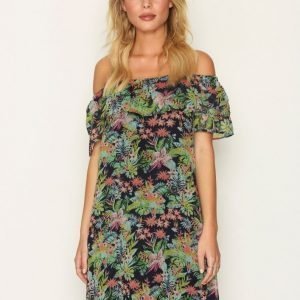 Vero Moda Vmtrilltan Ss Off Shoulder Dress Dn Loose Fit Mekko Tummansininen