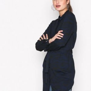 Vero Moda Vmzanzana Lia Ls Shirt Arkipaita Tummansininen