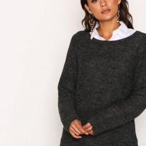 Vero Moda Vmzoe Joya Ls Boatneck Blouse Noos Neulepusero Tummanharmaa