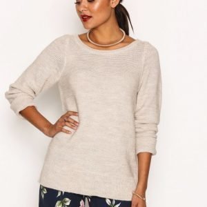 Vero Moda Vmzoe Joya Ls Boatneck Blouse Noos Neulepusero Vaaleanharmaa