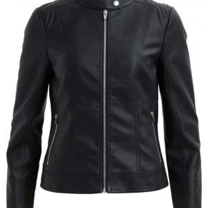 Vila Aya Faux Leather Jacket Pu-Takki