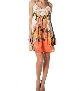 Vila Botanical Crawl Printed Dress Snow White