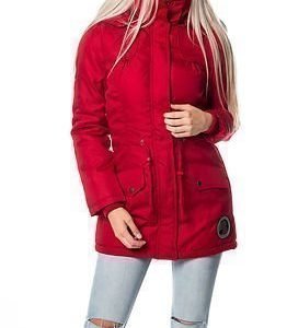 Vila Mates New Parka Coat Scarlet Sage