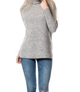 Vila Place Rollneck Knit Light Grey Melange