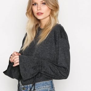 Vila Viammie L / S Top Svetari Tummanharmaa