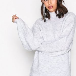 Vila Vicant L / S Knit Top Neulepusero Vaaleanharmaa