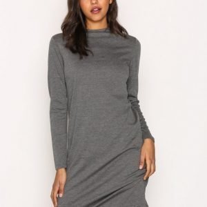 Vila Vifaunas L / S High Neck Dress-Fav Kotelomekko Harmaa