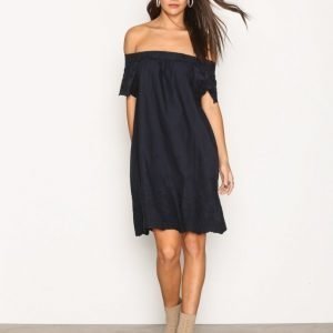 Vila Vigirly Off-Shoulder Dress Loose Fit Mekko Sininen