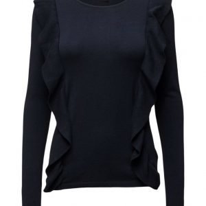 Vila Viheleni L/S Flounce Knit Top Gv neulepusero