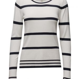 Vila Viheleni L/S Stripe Knit Top Gv neulepusero