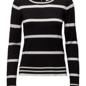 Vila Viheleni L/S Stripe Knit Top Gv neulepusero