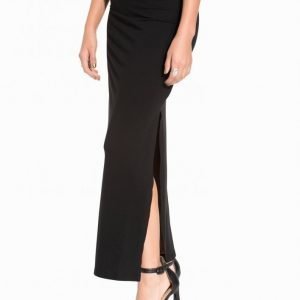 Vila Vihonesty New Maxi Slit Skirt Pitkä Hame Black