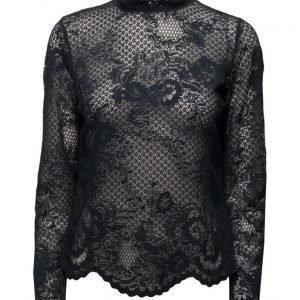 Vila Viloras L/S Lace Top-Noos pitkähihainen pusero