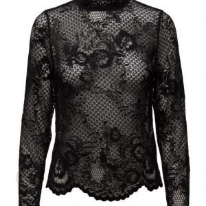 Vila Viloras L/S Lace Top-Noos pitkähihainen pusero