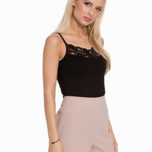 Vila Viofficiel Lace Strap Top-Noos Toppi Black