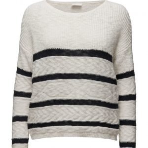 Vila Virawna L/S Stripe Knit Top Gv neulepusero