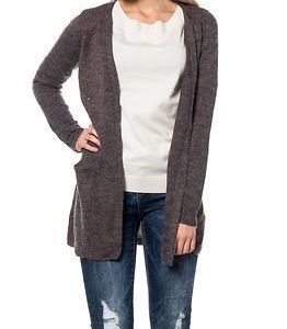 Vila Viriva Knit Cardigan Dark Grey Melange