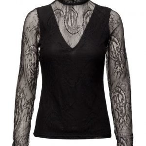 Vila Visinni L/S Lace Top pitkähihainen pusero