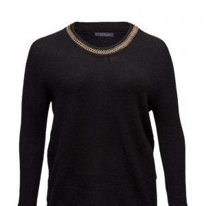 Violeta by Mango Chain Wool-Blend Sweater neulepusero