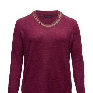 Violeta by Mango Chain Wool-Blend Sweater neulepusero