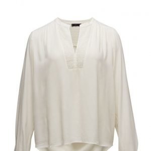 Violeta by Mango Contrast Panels Blouse pitkähihainen pusero