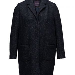 Violeta by Mango Flecked Wool-Blend Coat villakangastakki