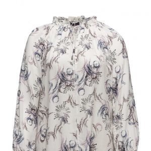 Violeta by Mango Flowy Printed Blouse pitkähihainen pusero